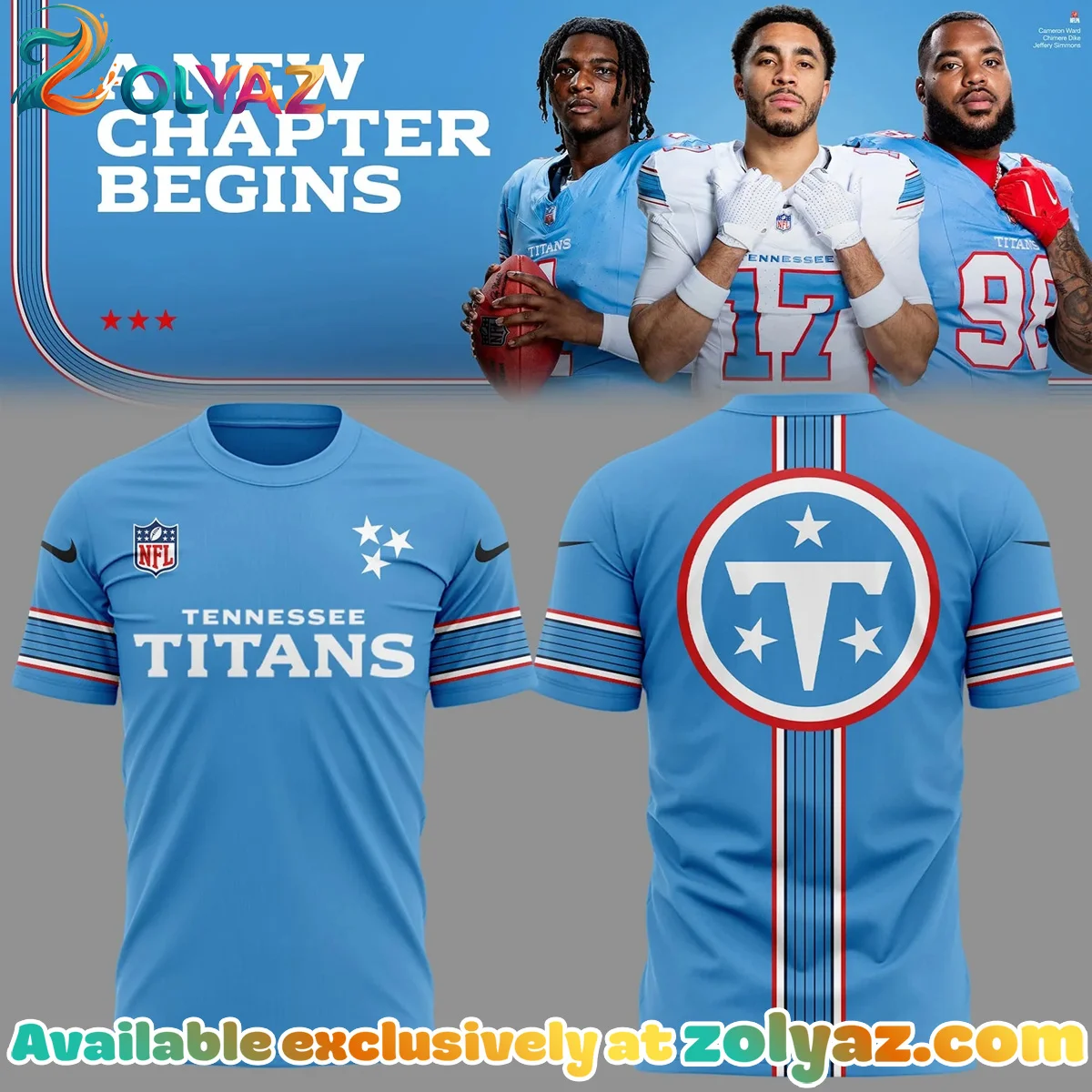 Tennessee Titans Shirt & Hoodie (Style 3)