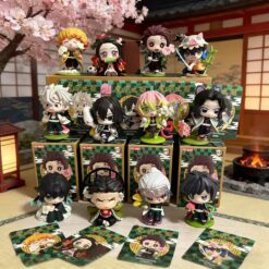 2026 Tanjiro Kamado Nezuko Demon-Slayer Anime Cartoon Figure Blind Box Creative Personalized Statue Ornament Surprise Gift Box