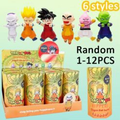 Dragon Ball Hippers Decorative Anime Figures Ornaments Dolls Fans Children Christmas Birthday Gifts Random 1-12Pcs