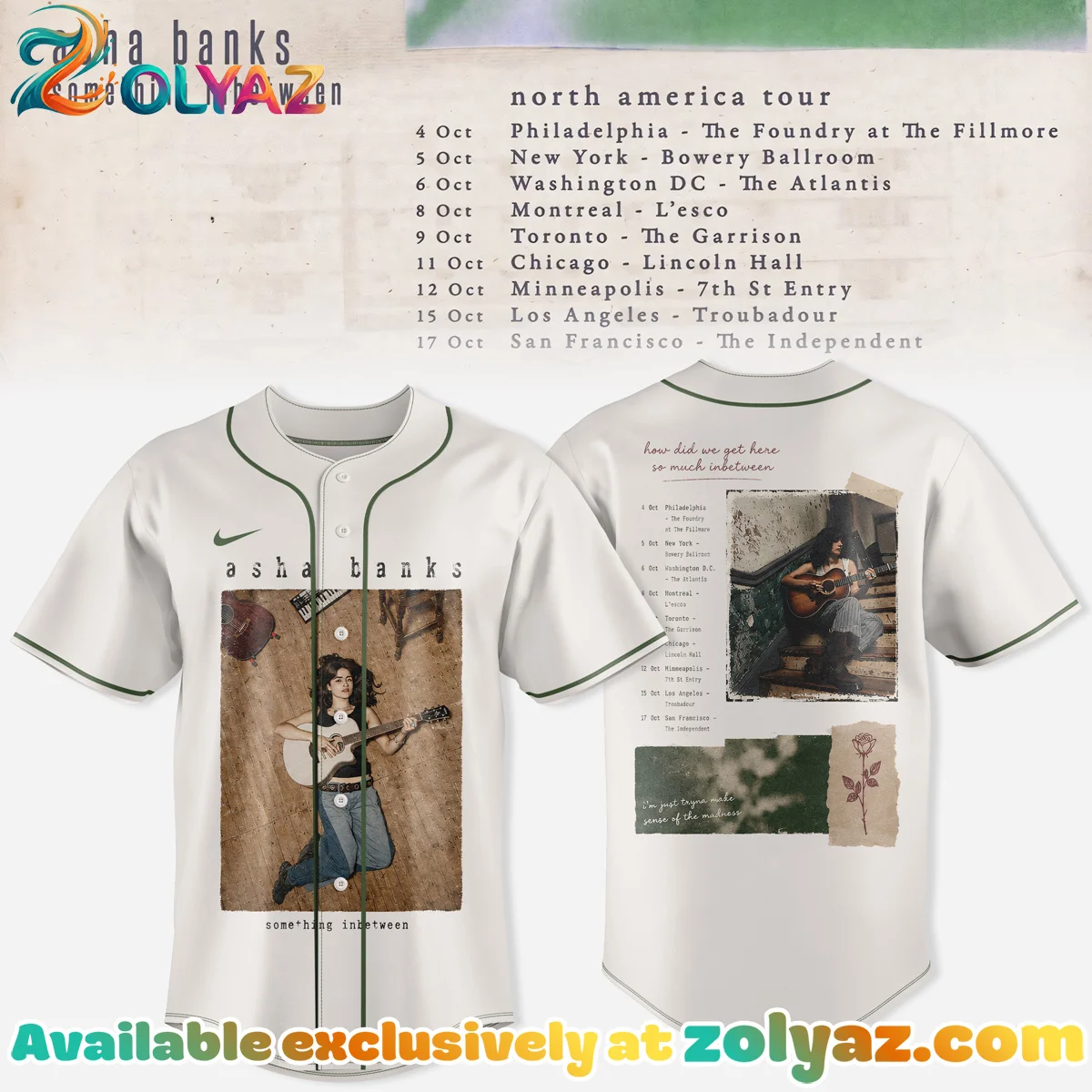 ASHA BANKS SOMETHING INBETWEEN TOUR Jersey [Drop 2]