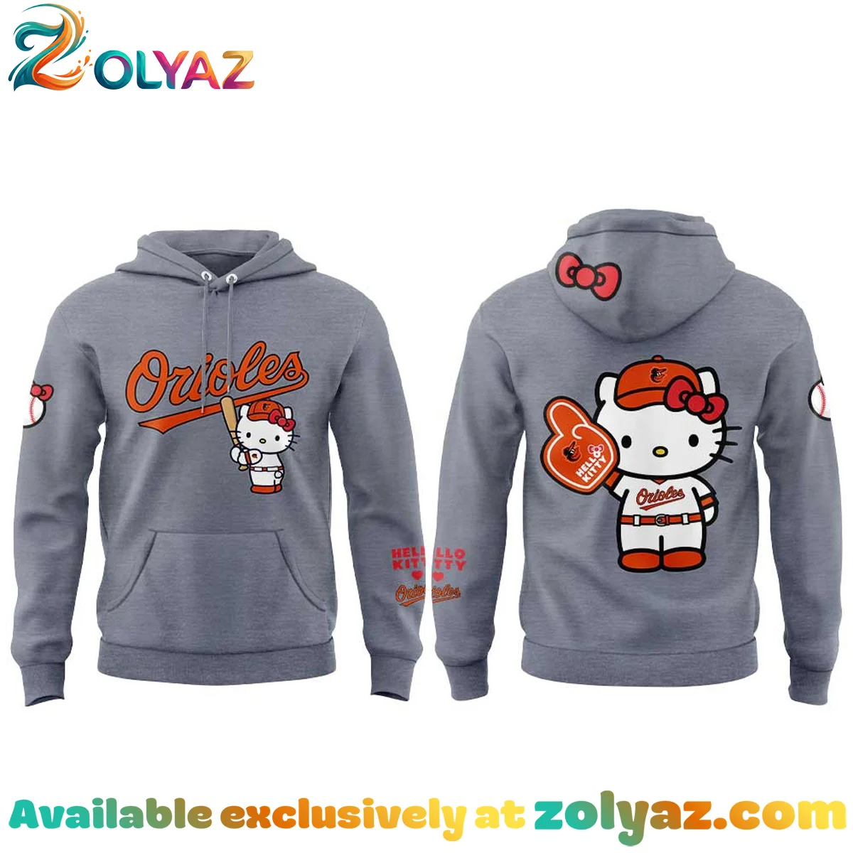 Baltimore Orioles Hello Kitty T-Shirt & Hoodie Baltimore Orioles Hello Kitty T-Shirt & Hoodie