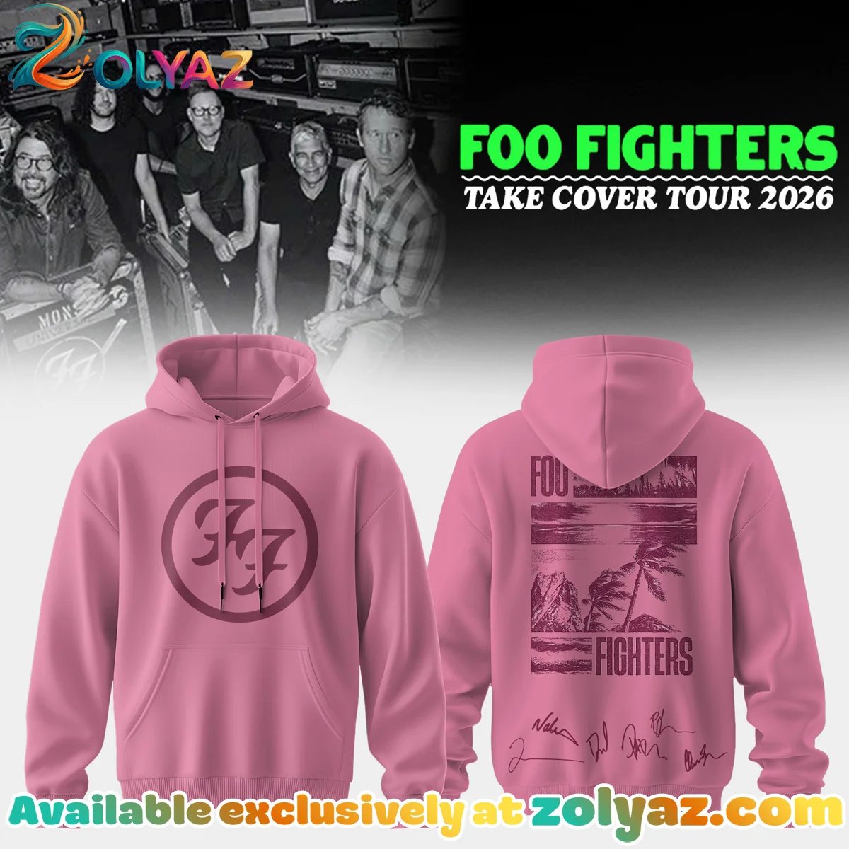 Foo Fighters Take Cover Tour T-Shirt & Hoodie [Batch 8]