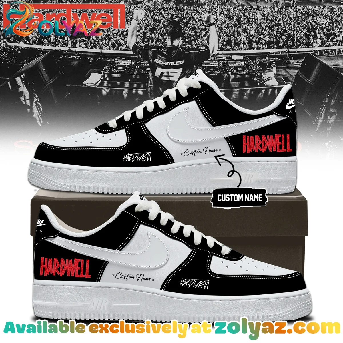 Hardwell Custom Air Force 1 & Jordan 1 Shoes (Release 5)