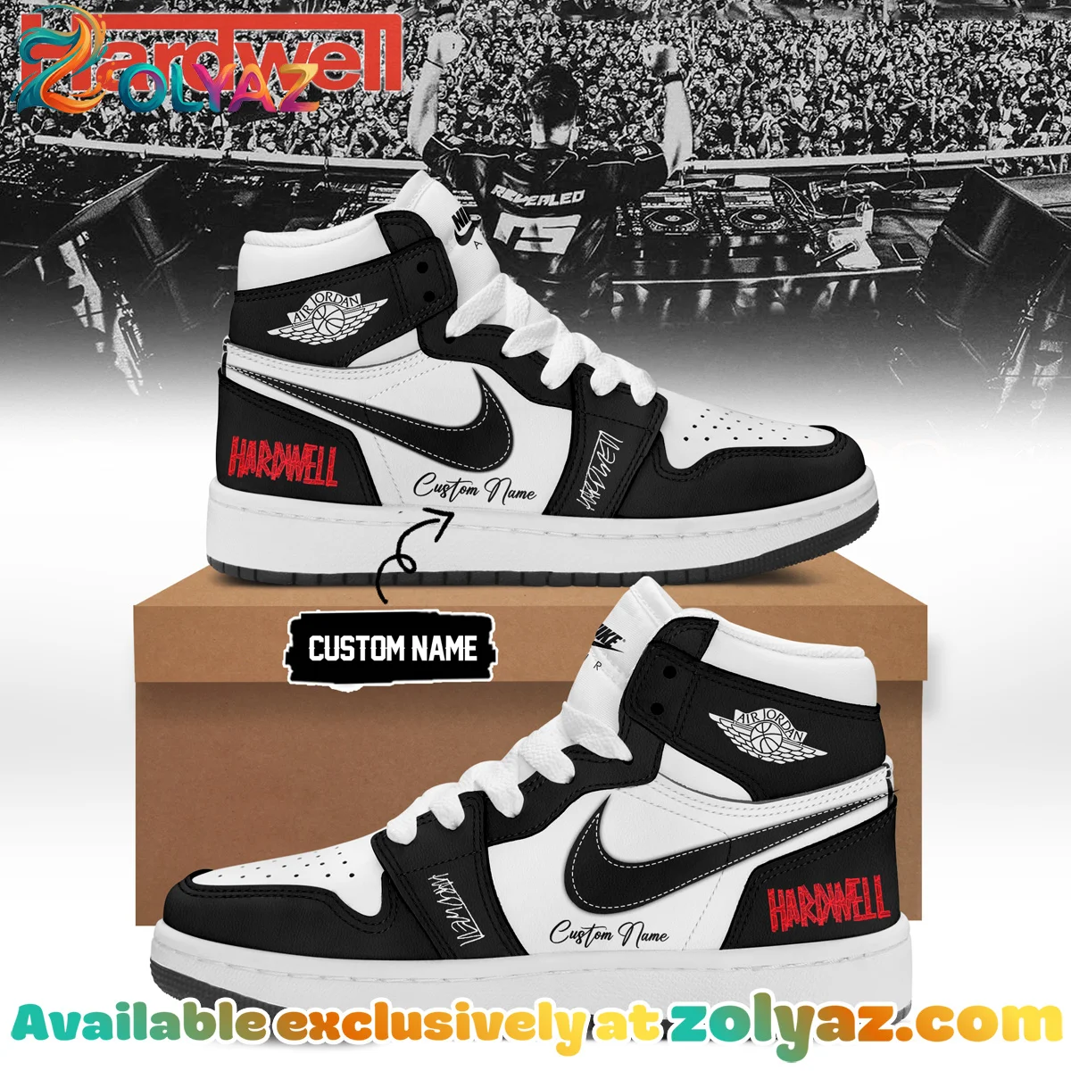 Hardwell Custom Air Force 1 & Jordan 1 Shoes [Batch 2]
