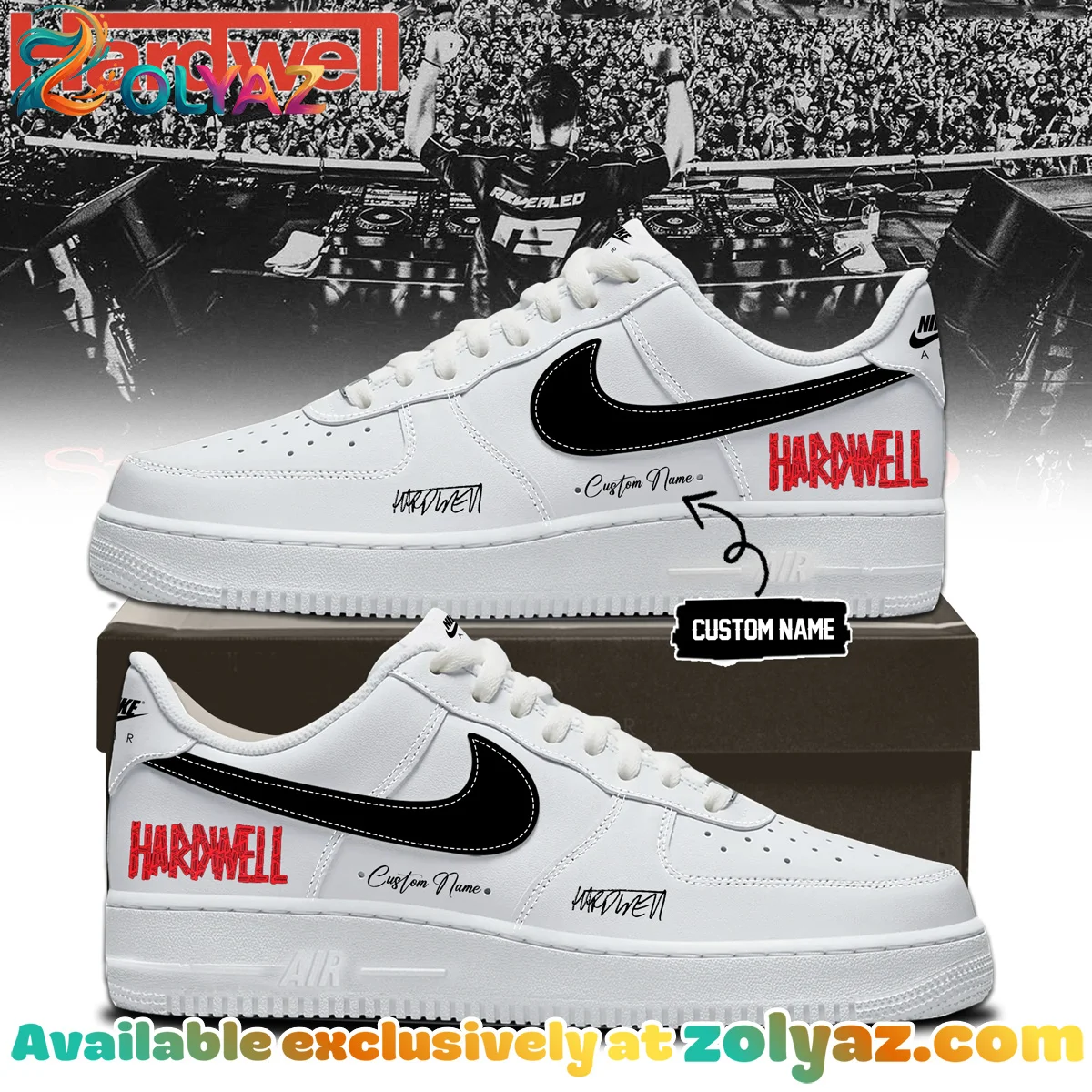 Hardwell Custom Air Force 1 & Jordan 1 Shoes [Drop 1]