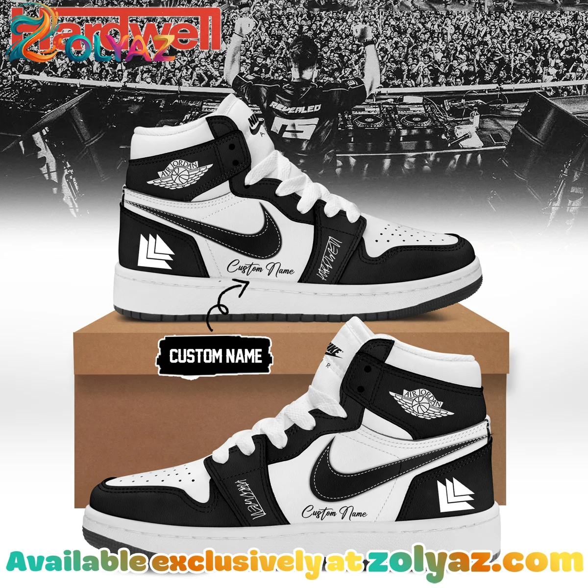 Hardwell Custom Air Force 1 & Jordan 1 Shoes (Release 12)