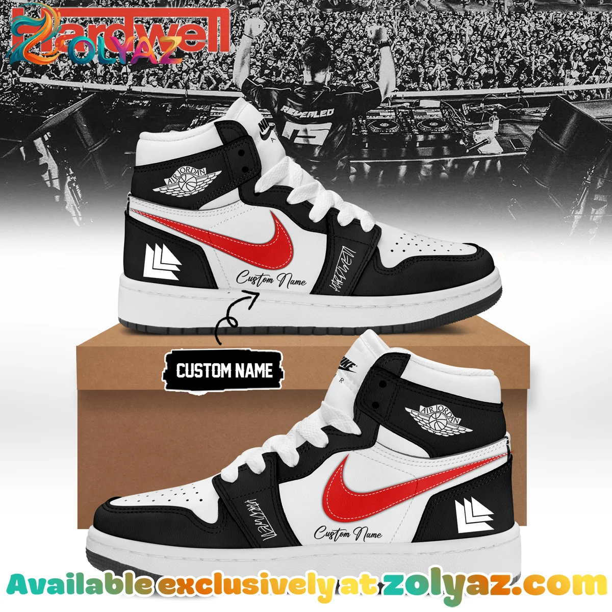 Hardwell Custom Air Force 1 & Jordan 1 Shoes [Batch 9]
