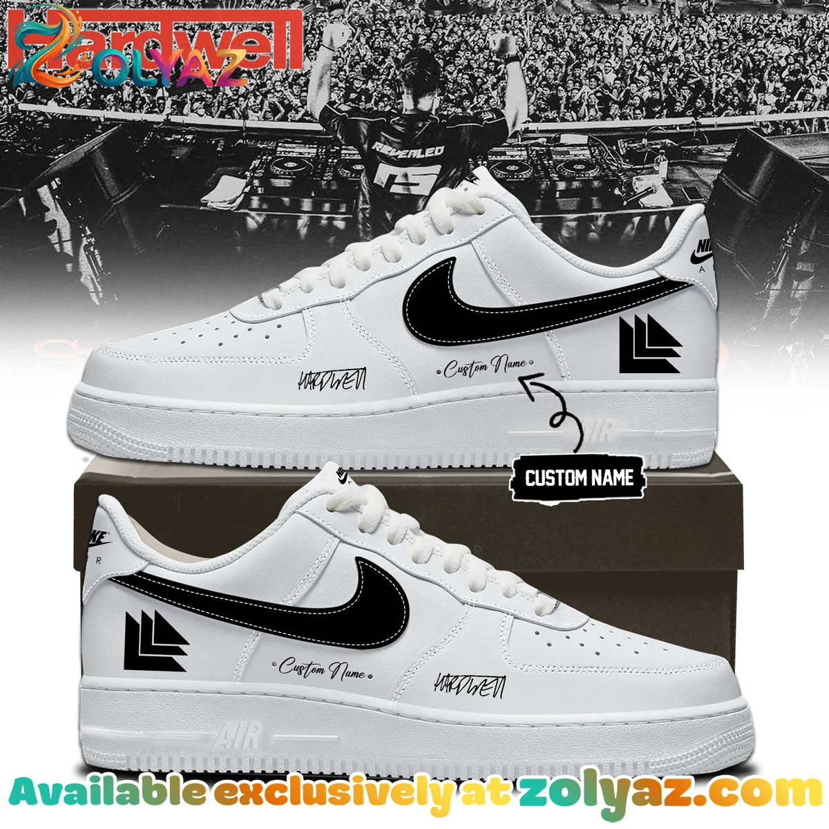 Hardwell Custom Air Force 1 & Jordan 1 Shoes - Series 11