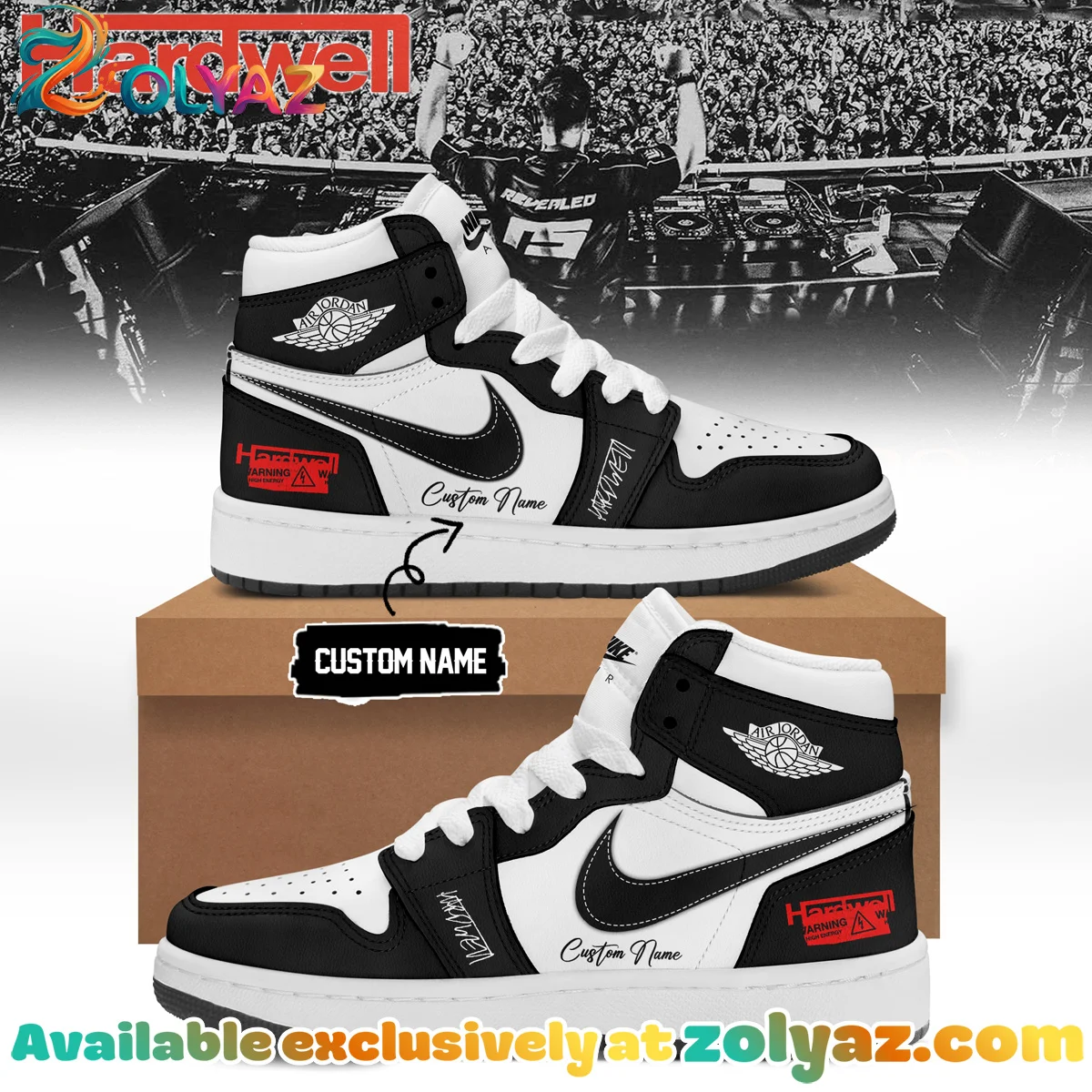 Hardwell Custom Air Force 1 & Jordan 1 Shoes - Series 15