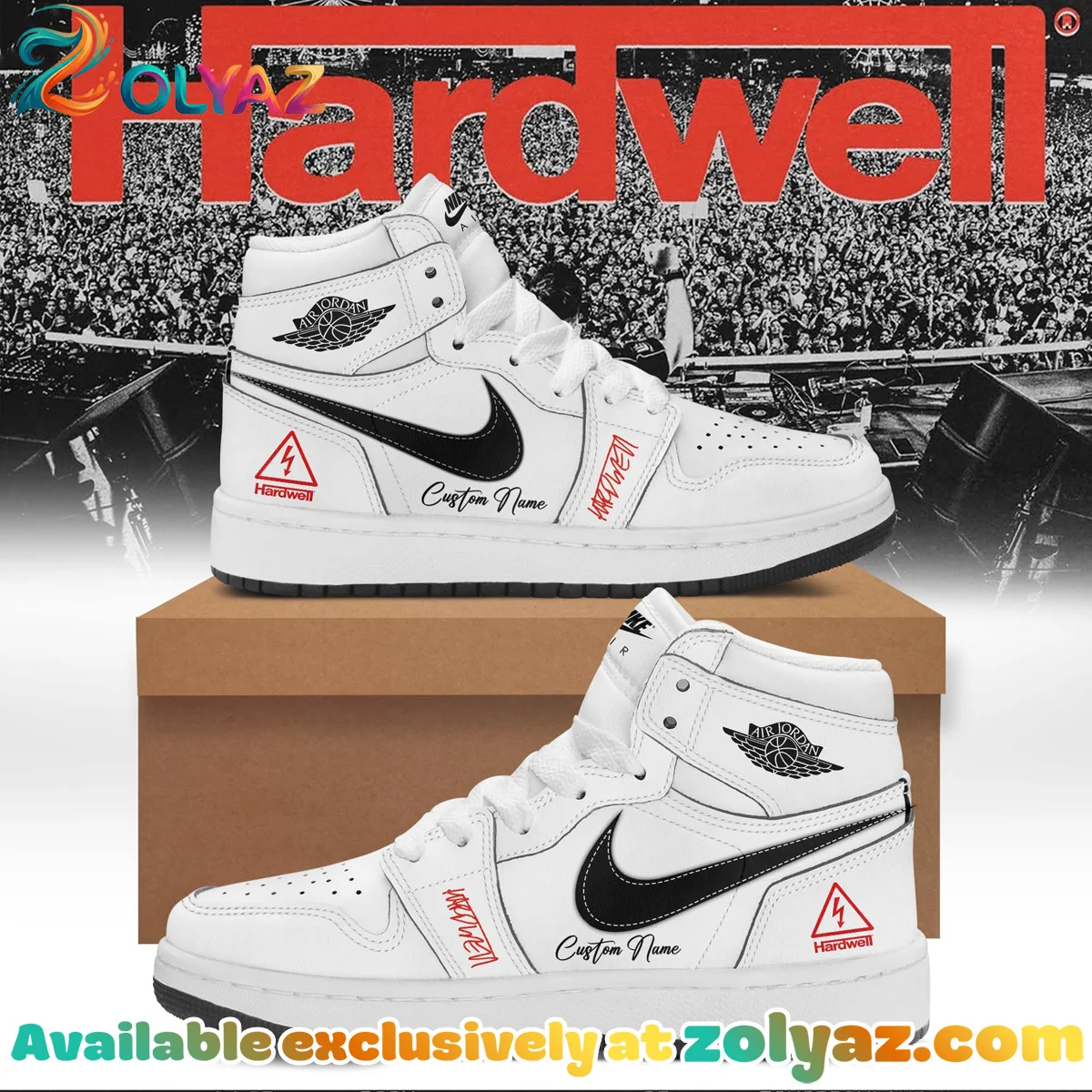 Hardwell Custom Air Force 1 & Jordan 1 Shoes (Release 6)