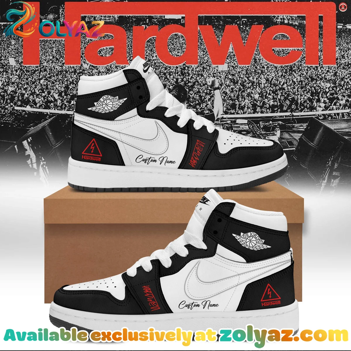 Hardwell Custom Air Force 1 & Jordan 1 Shoes [Batch 2]