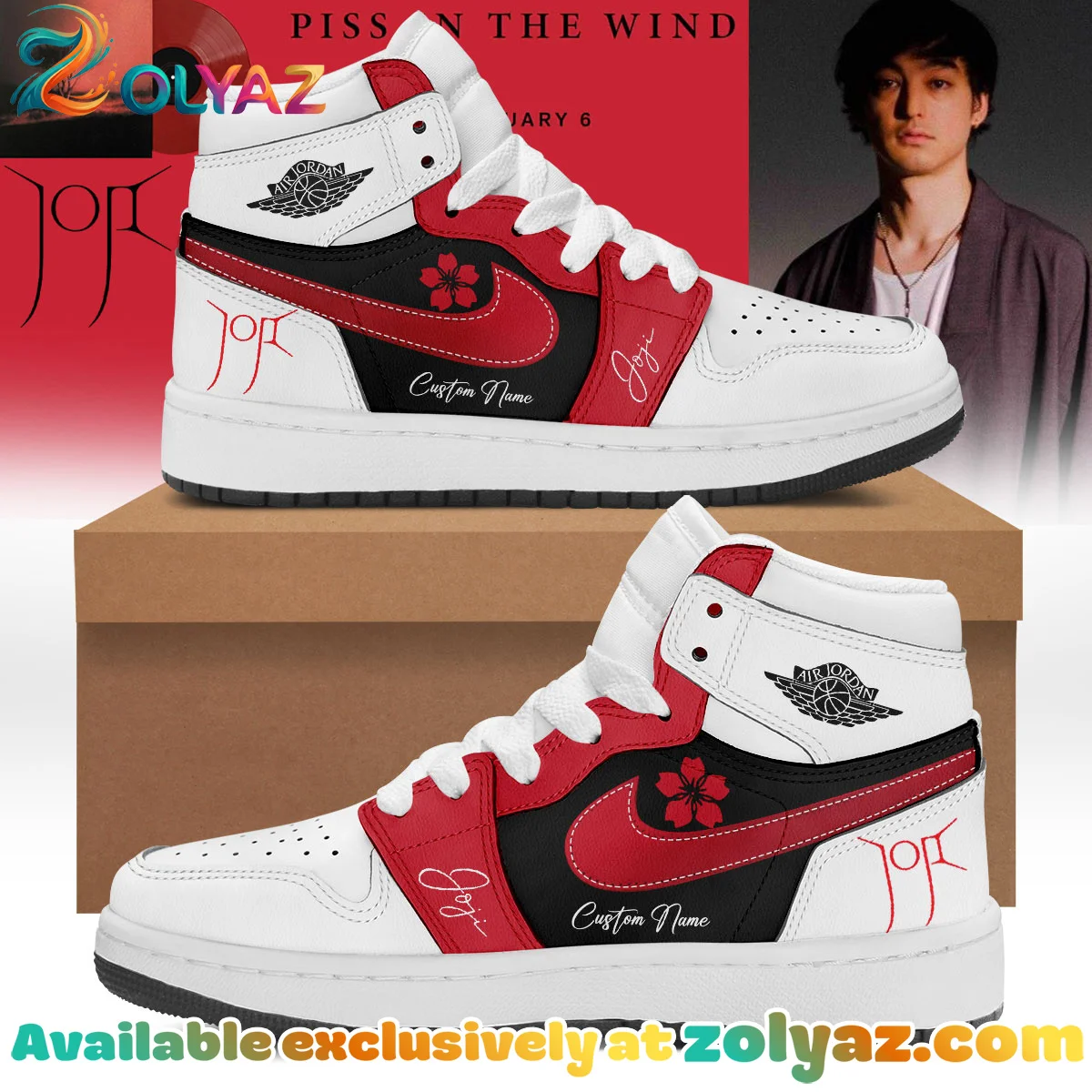 JOJI SOLARIS TOUR Custom Air Force 1 & Jordan 1 Shoes (Design 7)