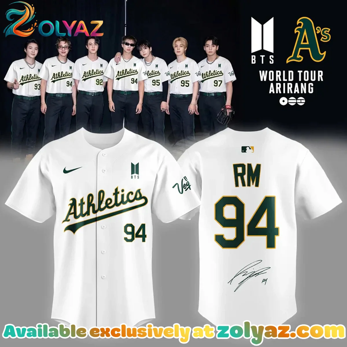Oakland Athletics x BTS Jersey - 2026 Edition | Iconic row-223