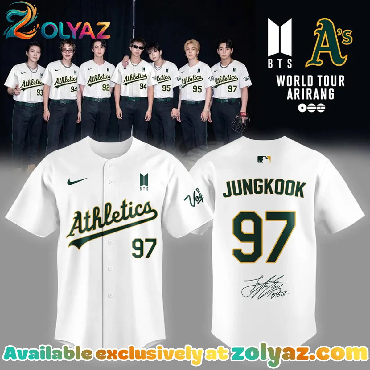 Oakland Athletics x BTS Jersey - 2026 Edition | Iconic row-223