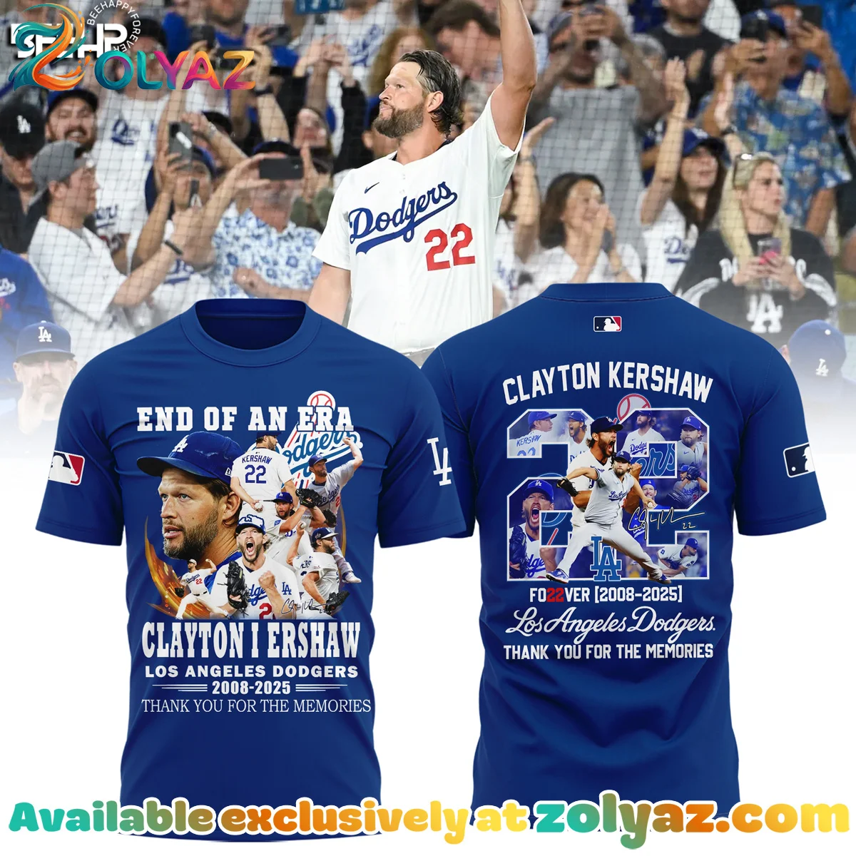 Los Angeles Dodgers Clayton Kershaw Shirt & Hoodie Los Angeles Dodgers Clayton Kershaw Shirt & Hoodie