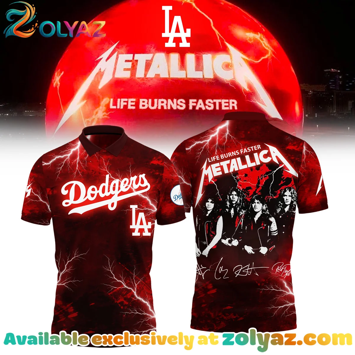 Los Angeles Dodgers x Metallica Shirt & Hoodie Los Angeles Dodgers x Metallica Shirt & Hoodie