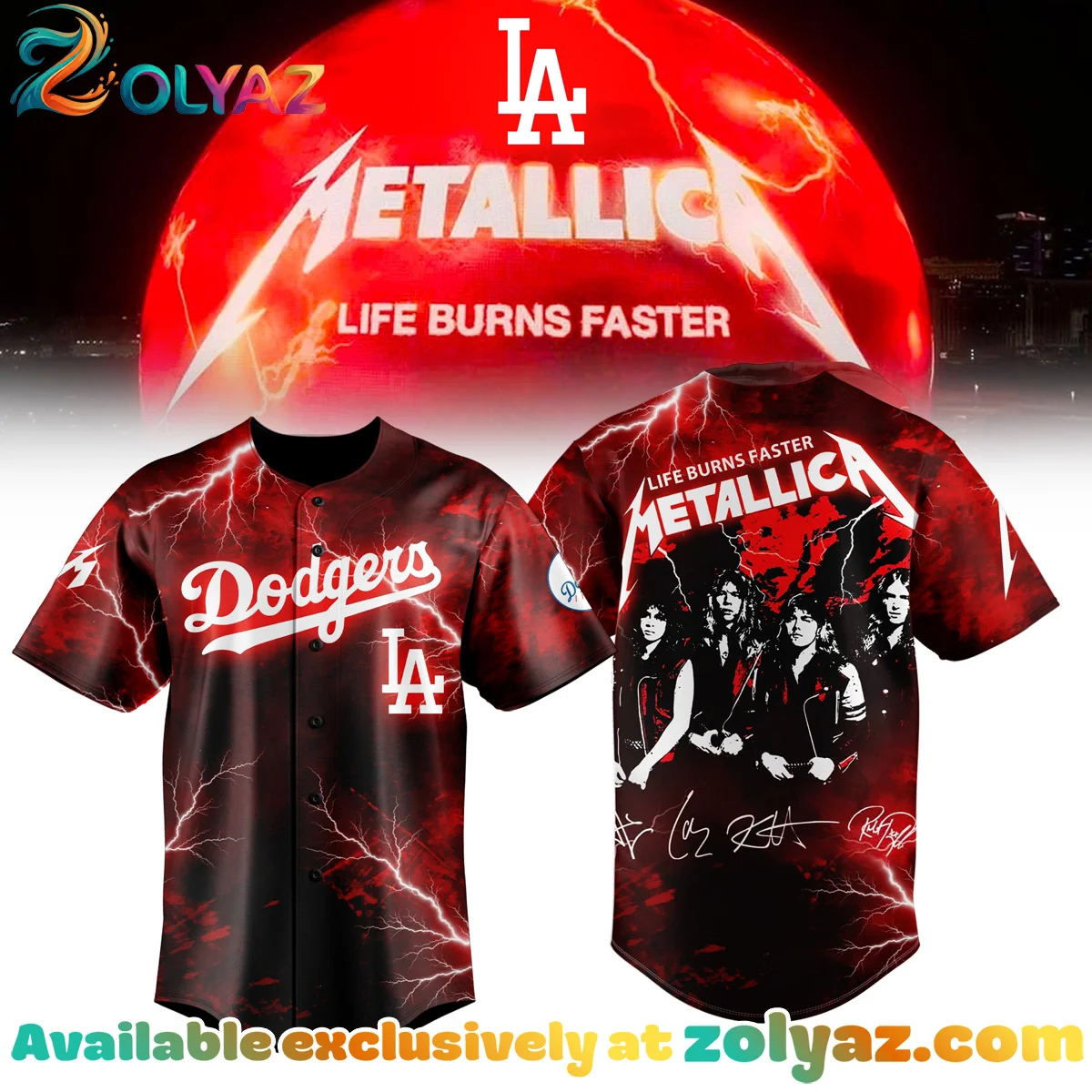 Los Angeles Dodgers x Metallica Shirt & Hoodie