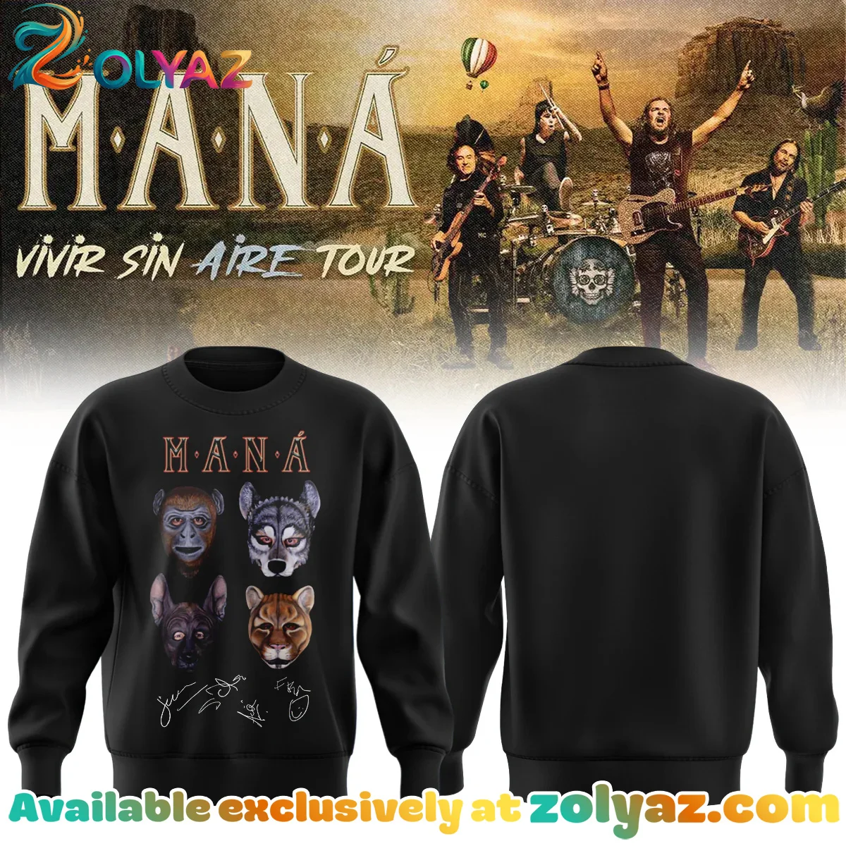 Mana Vivir Sin Aire Tour Shirt & Hoodie [Drop 1]