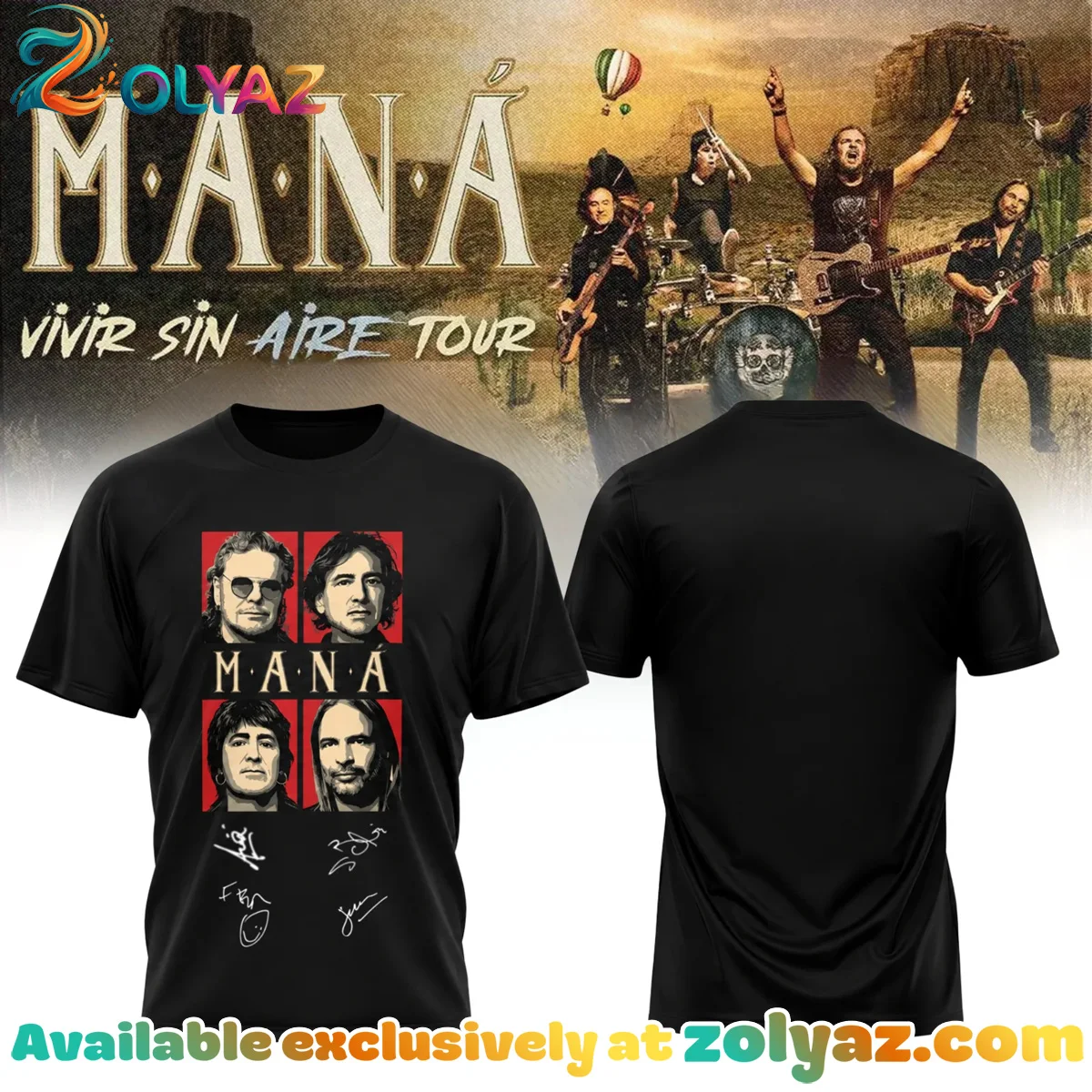 Mana Vivir Sin Aire Tour Shirt & Hoodie - Variant 4