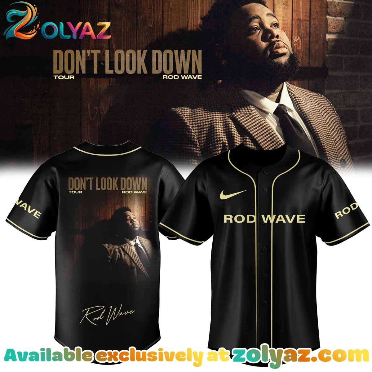 Rod Wave Don't Look Down Tour Jersey [Batch 2]