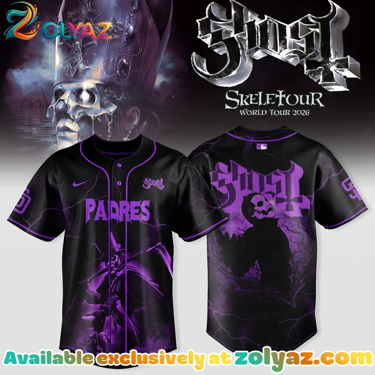 San Diego Padres x Ghost Skeletour Jersey