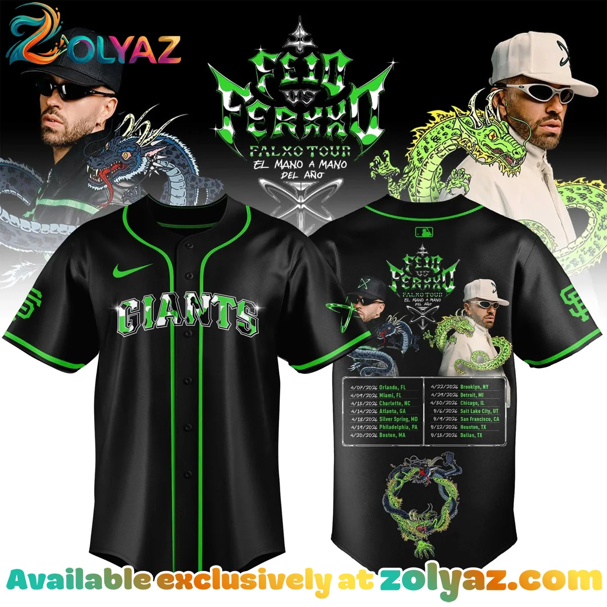 San Francisco Giants x FEID Falxo Tour Jersey