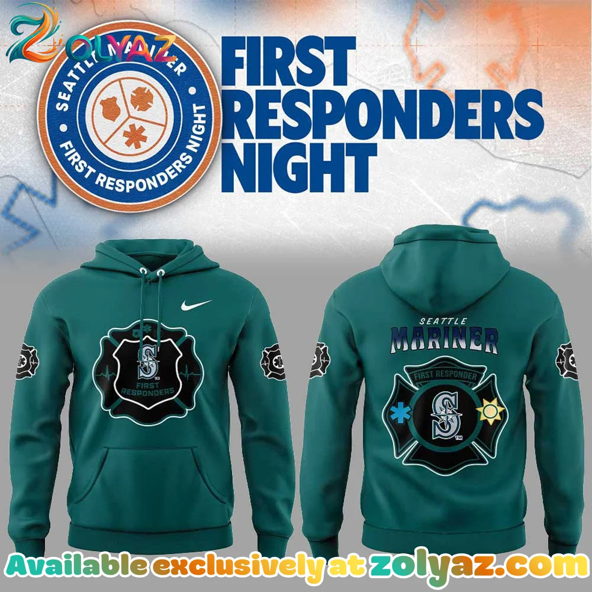 Seattle Mariners First Responders Night Shirt & Hoodie