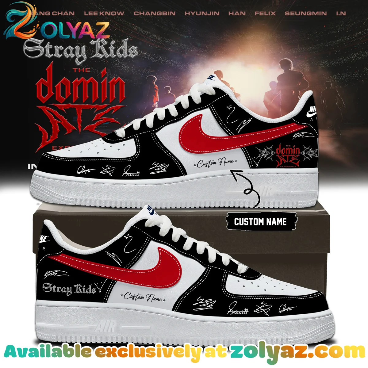 Stray Kids THE DOMINATE EXPERIENCE Custom Air Force 1 & Jordan 1 Shoes - Series 2