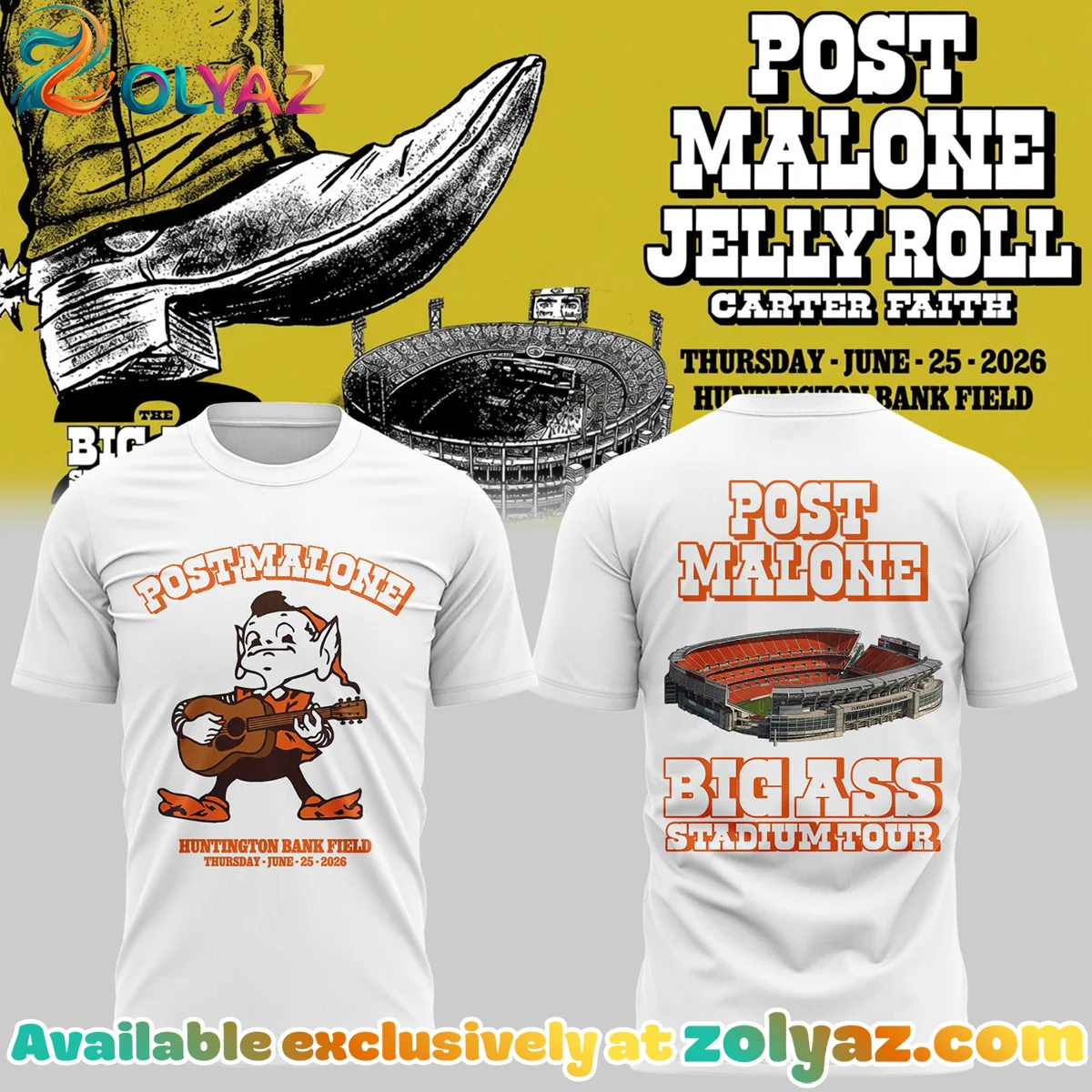 The BIG ASS Stadium Tour Shirt & Hoodie (Design 2)