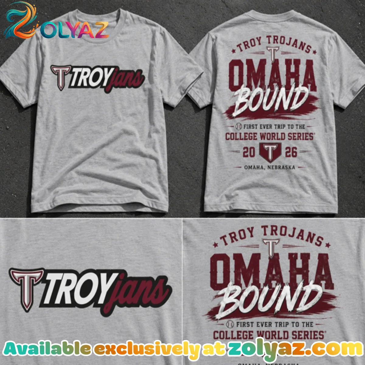 Troy Trojans NCAA Baseball College World Series T-Shirt | Signature - Ultimate Gift Edition (Release 1) Troy Trojans NCAA Baseball College World Series T-Shirt | Signature - Ultimate Gift Edition (Release 1)