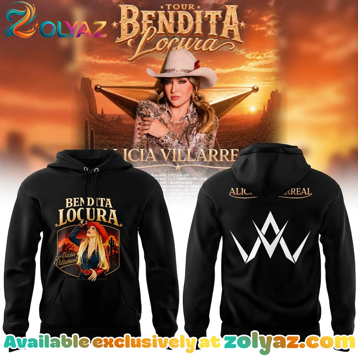 Alicia Villarreal Bendita Locura Tour T-Shirt & Hoodie [Batch 1]