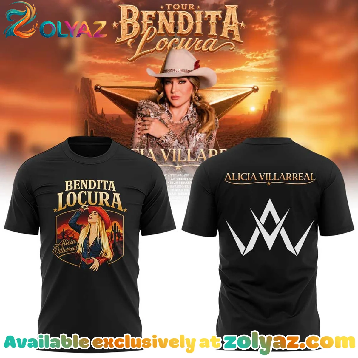 Alicia Villarreal Bendita Locura Tour T-Shirt & Hoodie [Drop 3]