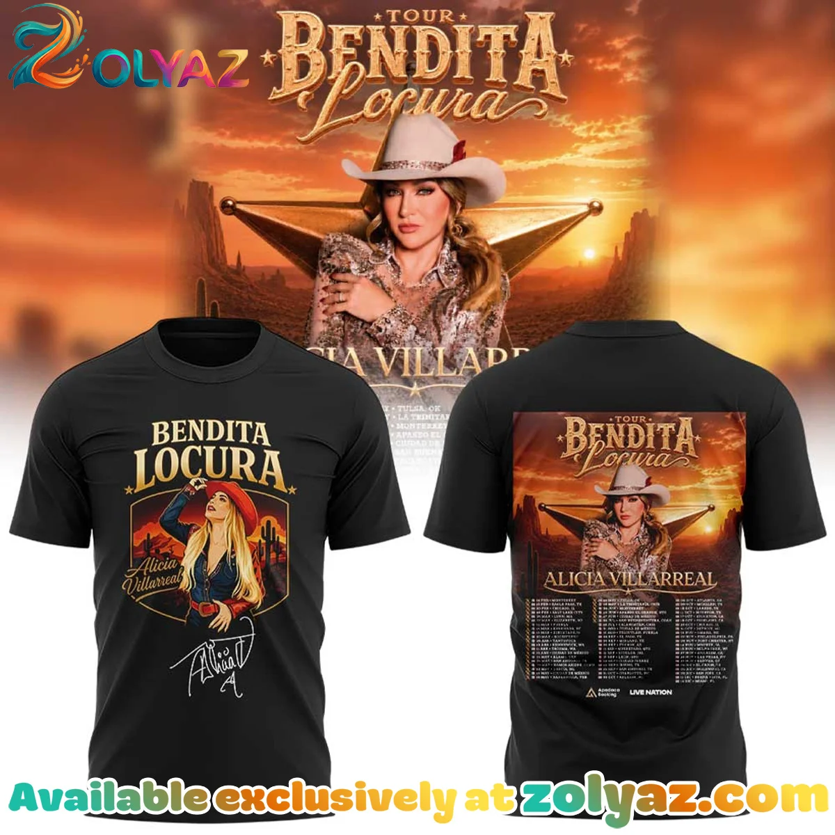 Alicia Villarreal Bendita Locura Tour Shirt & Hoodie (Release 4)