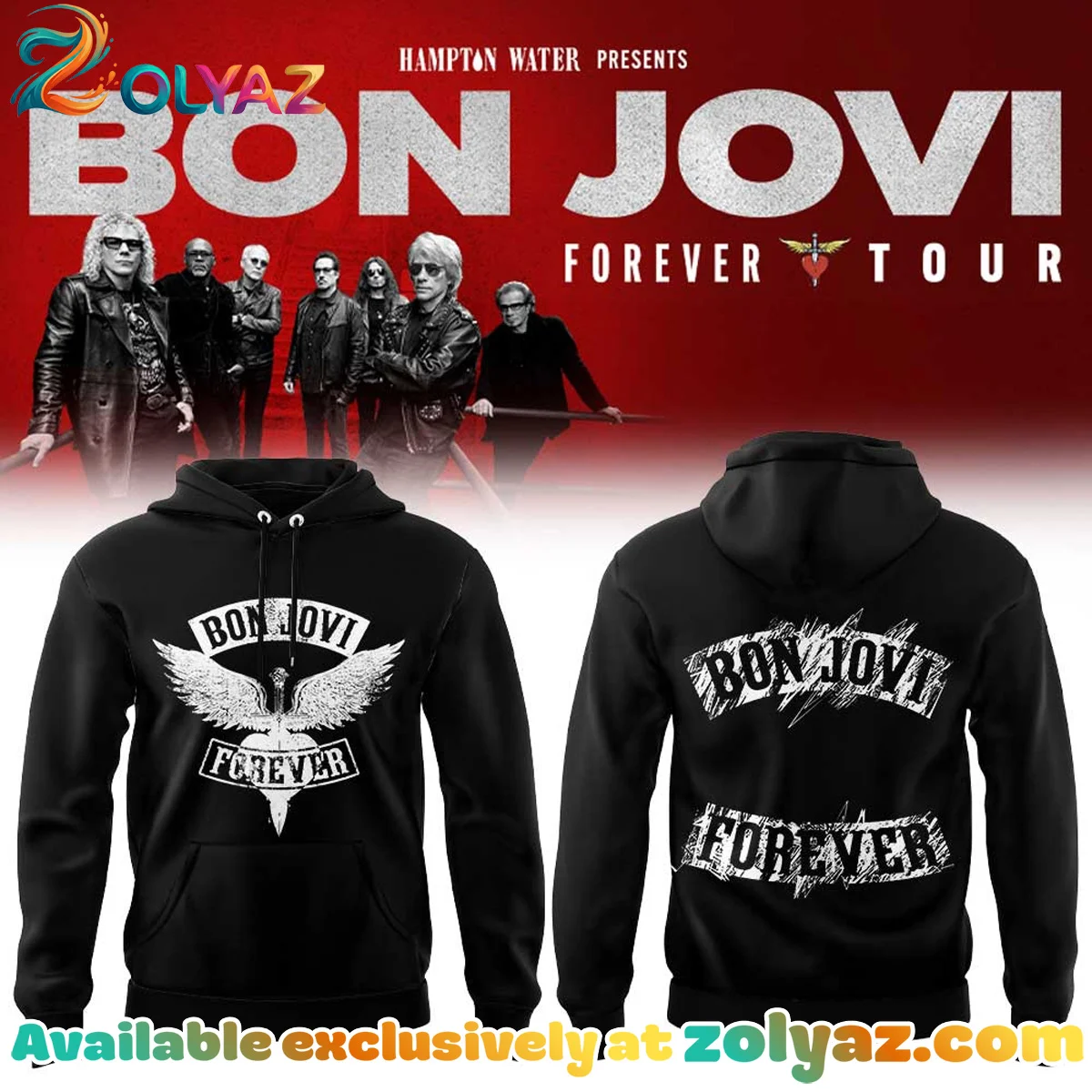 Bon Jovi Forever Tour T-Shirt & Hoodie - Series 7