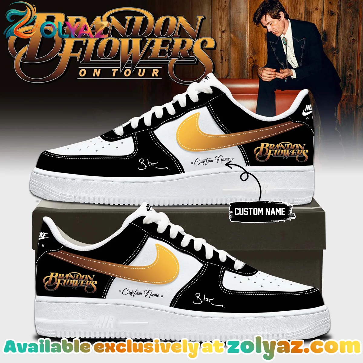 Brandon Flowers Custom Air Force 1 & Jordan 1 Shoes - Part 7