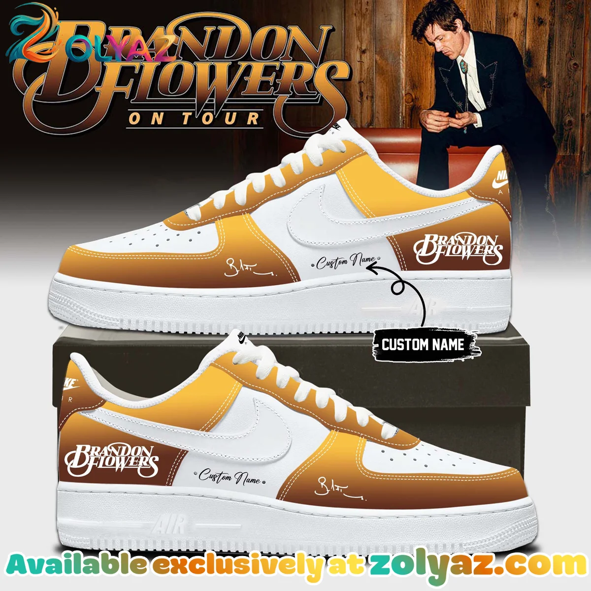 Brandon Flowers Custom Air Force 1 & Jordan 1 Shoes - Series 5