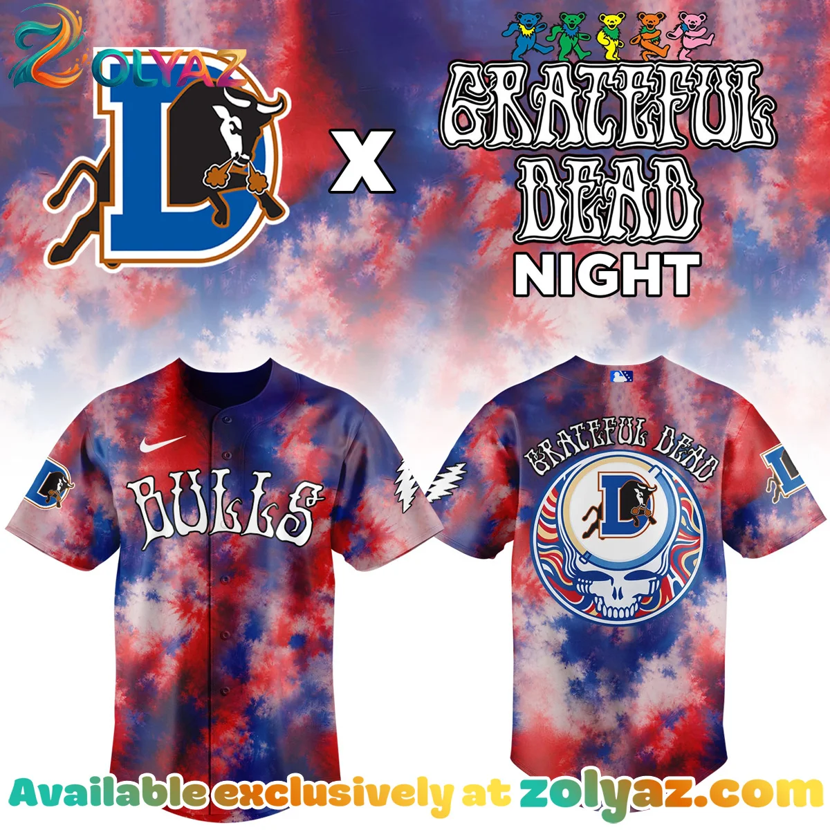 Bulls x Grateful Dead Jersey Bulls x Grateful Dead Jersey
