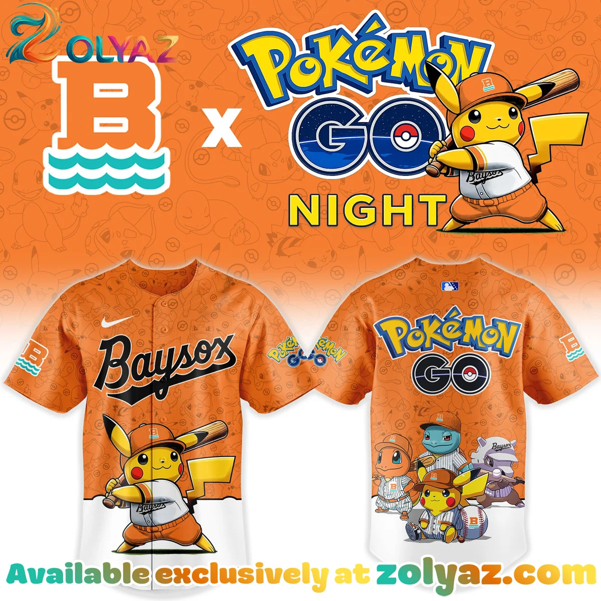 CBaysox x Pokemon GO Jersey CBaysox x Pokemon GO Jersey