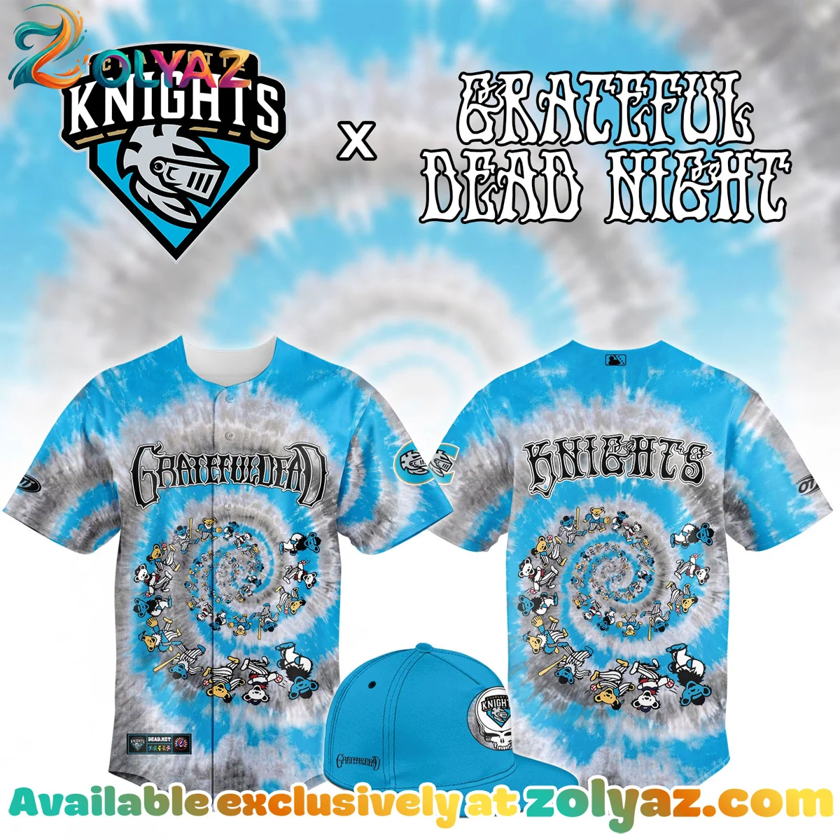 Charlotte Knights x Grateful Dead Jersey - Variant 1