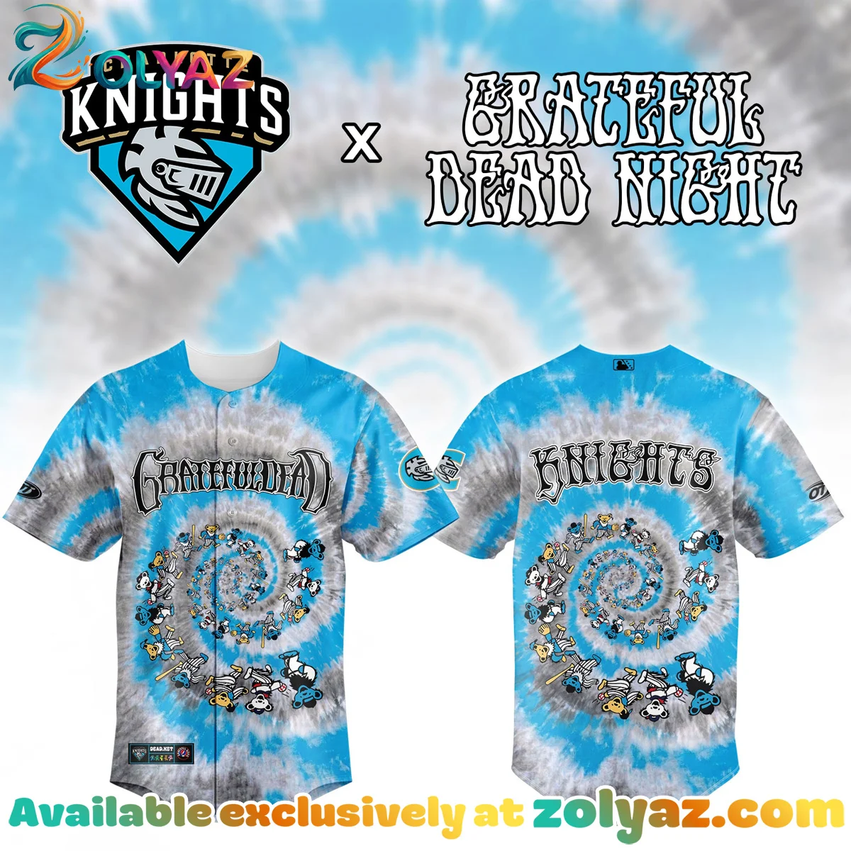 Charlotte Knights x Grateful Dead Jersey - Variant 1 Charlotte Knights x Grateful Dead Jersey - Variant 1