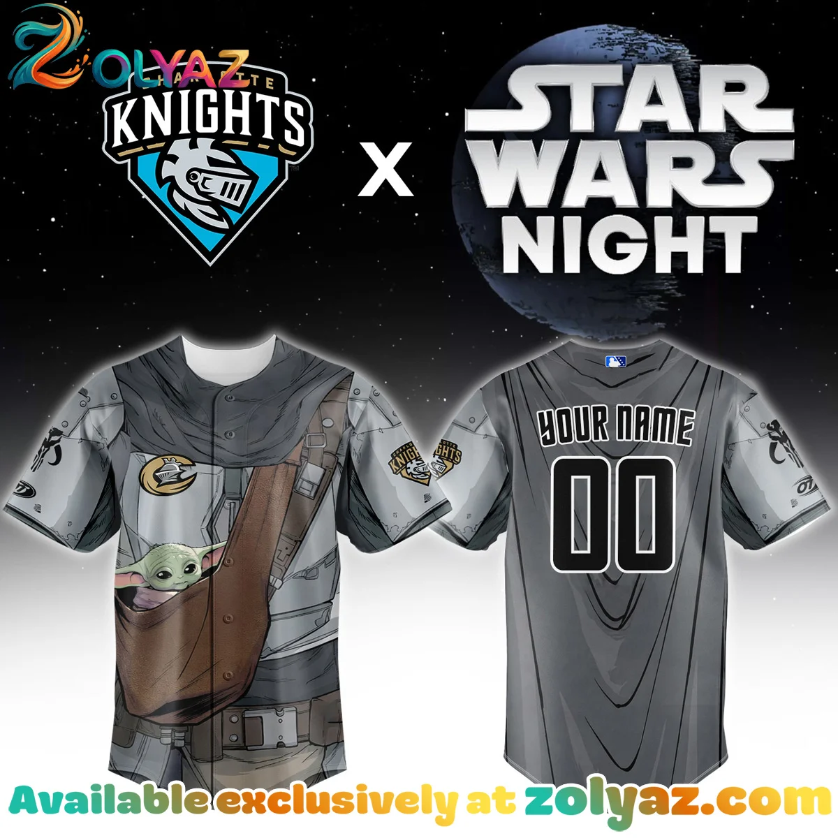 Charlotte Knights x Star Wars x Grogu Jersey Charlotte Knights x Star Wars x Grogu Jersey