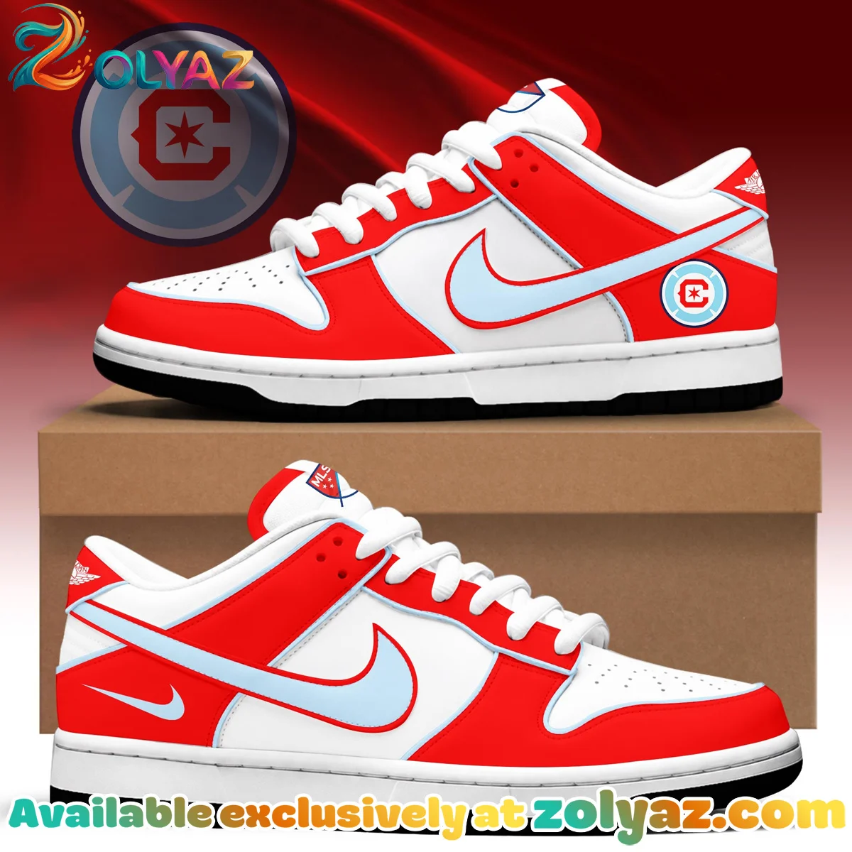 Chicago Fire Custom Air Force 1 & Jordan 1 Shoes