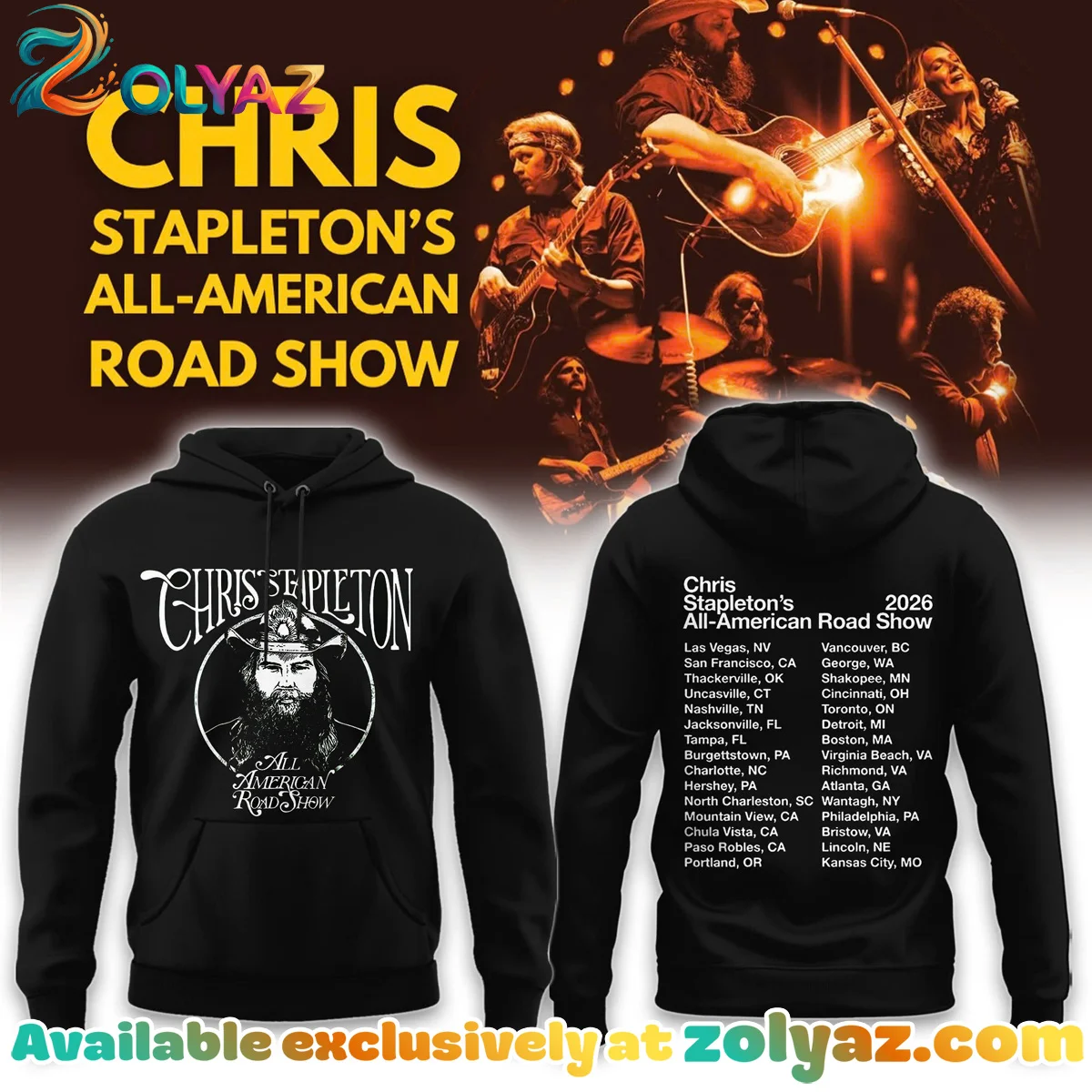 Chris Stapleton All-American Road Show T-Shirt & Hoodie - Series 5
