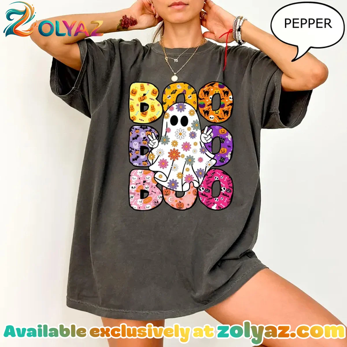 Floral Ghost T-Shirt & Hoodie