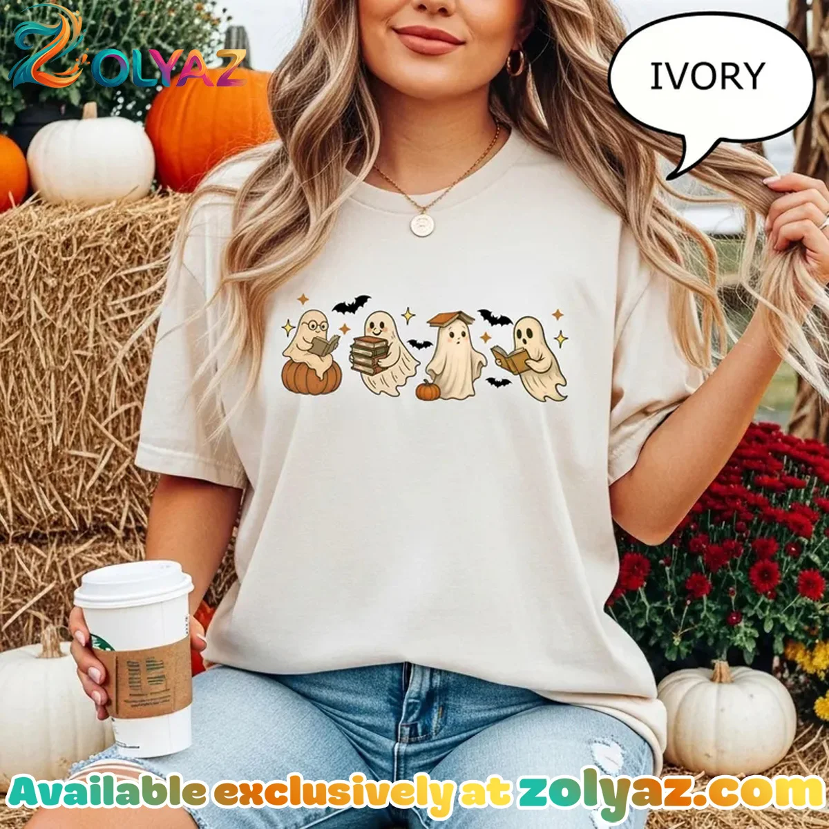 Ghost Reading Book Shirt & Hoodie Ghost Reading Book Shirt & Hoodie