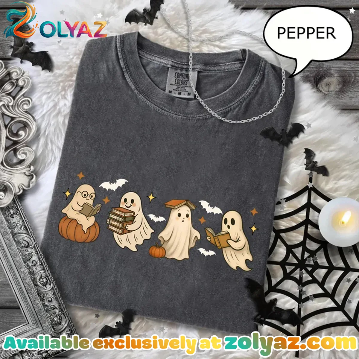 Ghost Reading Book Shirt & Hoodie Ghost Reading Book Shirt & Hoodie