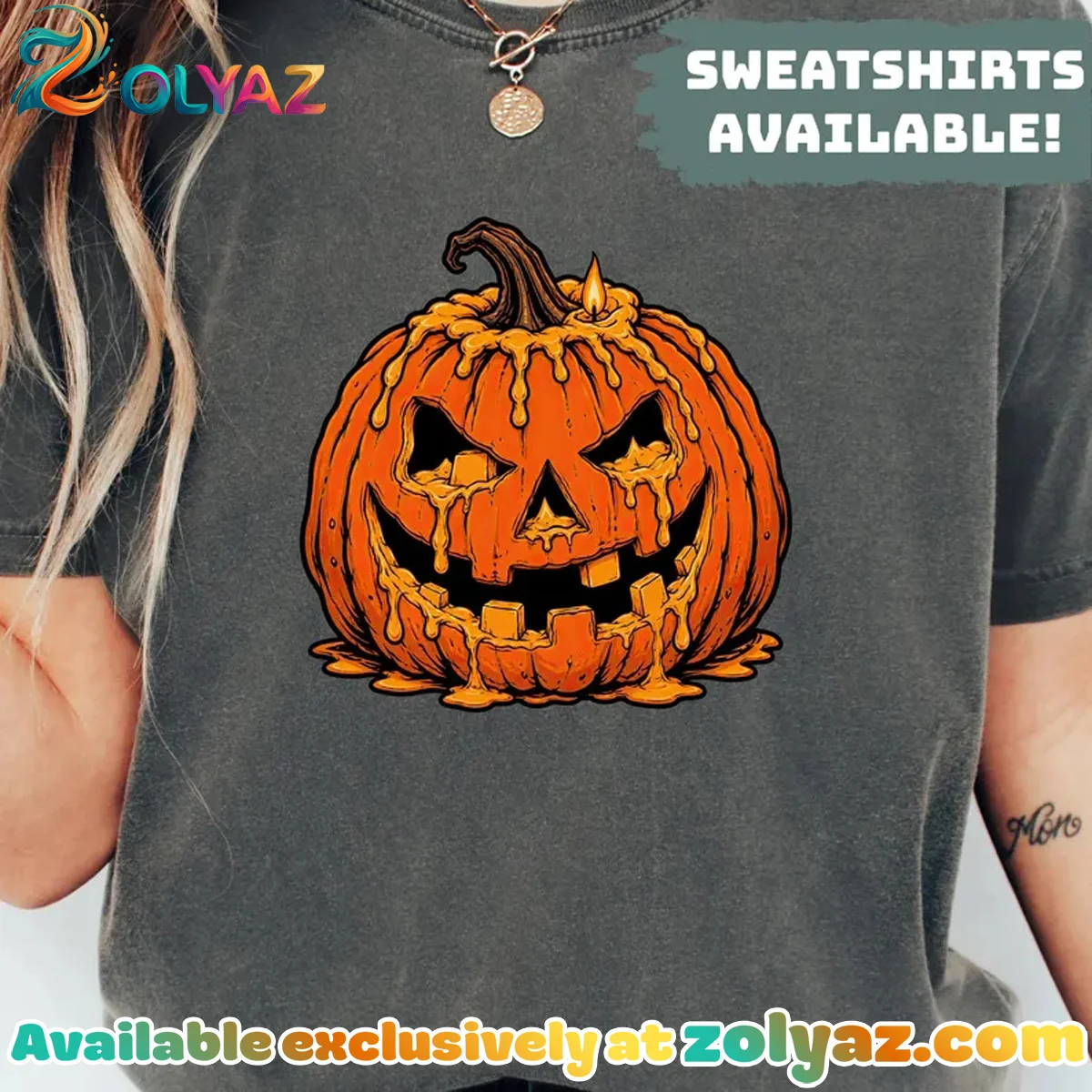 Melting Jack O Lantern T-Shirt & Hoodie