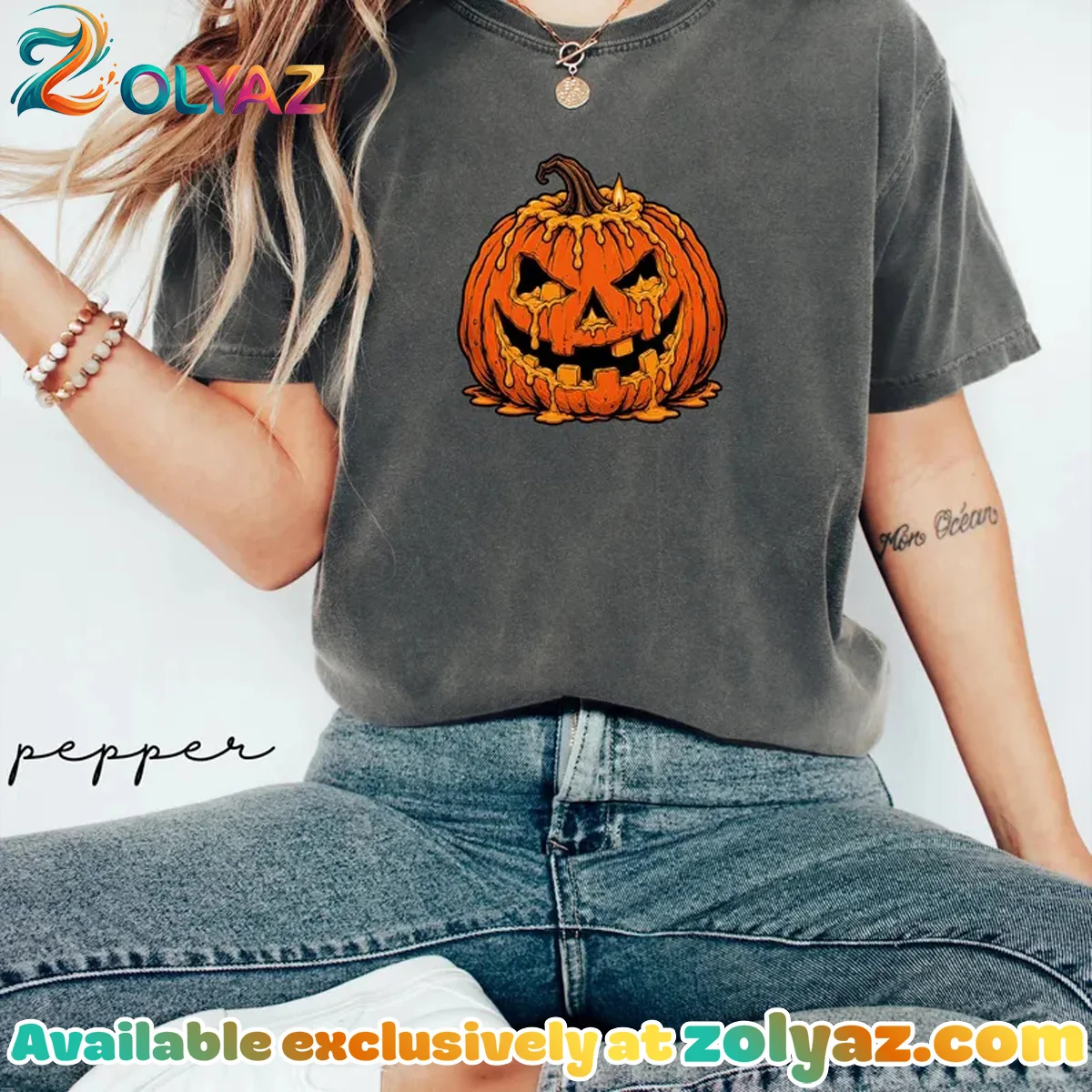 Melting Jack O Lantern T-Shirt & Hoodie Melting Jack O Lantern T-Shirt & Hoodie