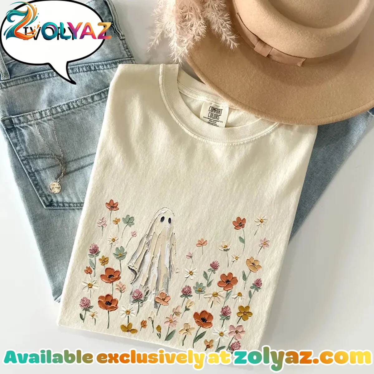 Floral Ghost Shirt & Hoodie Floral Ghost Shirt & Hoodie