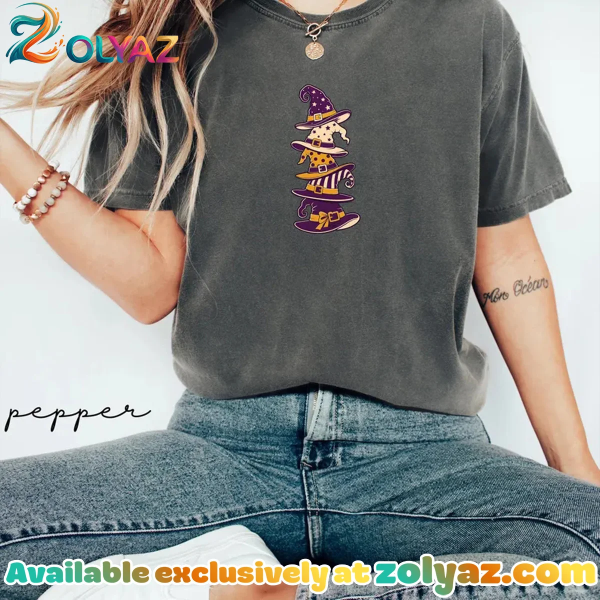 Stacked Witch Hats T-Shirt & Hoodie Stacked Witch Hats T-Shirt & Hoodie